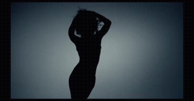 Silhouette Of Woman Dancing With Hands On Head GIF