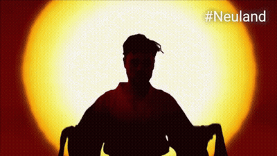 Silhouette Person #Neuland GIF