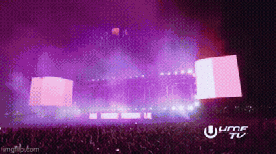 Silhouette Person Wearing Headphones Surrounded By Lightning Bolts GIF