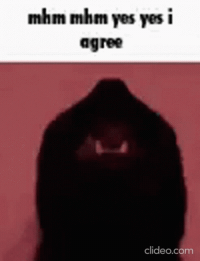 Silhouette Saying Mhm Mhm Yes Yes GIF