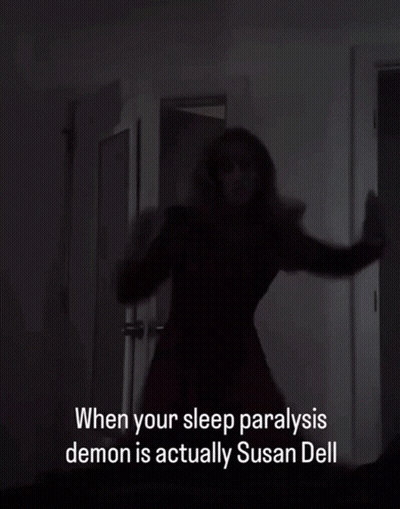Silhouette Woman Dark Room When Your Sleep Paralysis Demon Is Actually Susan Dell GIF