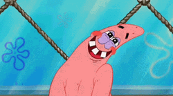 Silly Blushing Patrick Star Hehehe GIF