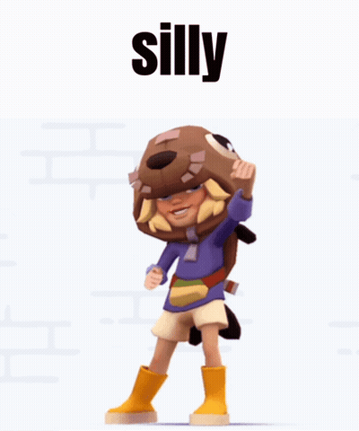Silly Cartoon Character GIF