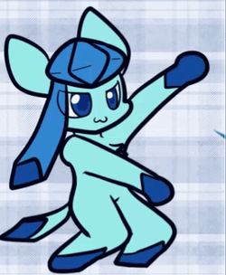 Silly Dancing Pokemon Glaceon GIF