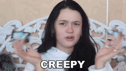 Silly Girl Creepy  GIF