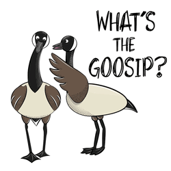 Silly Goose Gossiping GIF