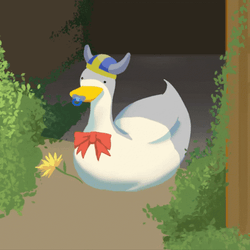 Silly Goose Wagging Tail GIF