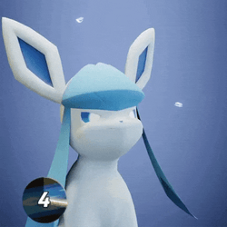 Silly Yapping Pokemon Glaceon GIF
