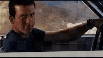 Silver Car With Lnc License Plate GIF