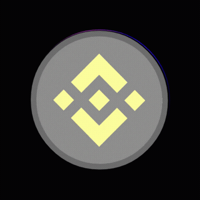 Silver Coin With Yellow Triangle GIF