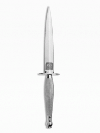 Silver Dagger With Letter FS GIF