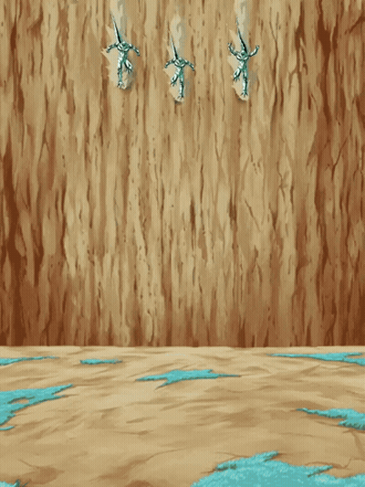 Silver Figures Flying Through Air GIF