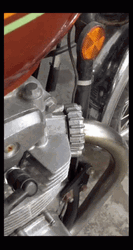 Silver Gray Metallic Engine Smoking GIF