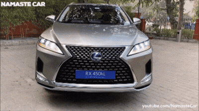 Silver Lexus RX450HL GIF