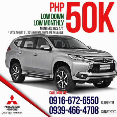 Silver Mitsubishi Montero Sport SUV GIF