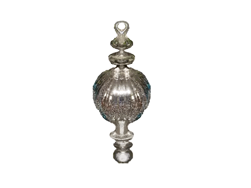 Silver Ornament Hanging Sticker
