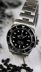 Silver Rolex Logo Watch GIF