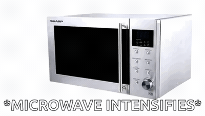 Silver Sharp Microwave Intensifies GIF