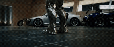 Silver Sports Car Number 98 GIF