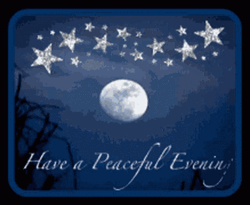 Silver Stars And Moon Have A Great Night GIF