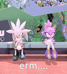 Silver The Hedgehog Awkward GIF