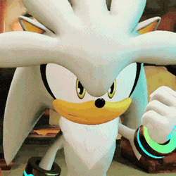 Silver The Hedgehog Clenched Fist GIF