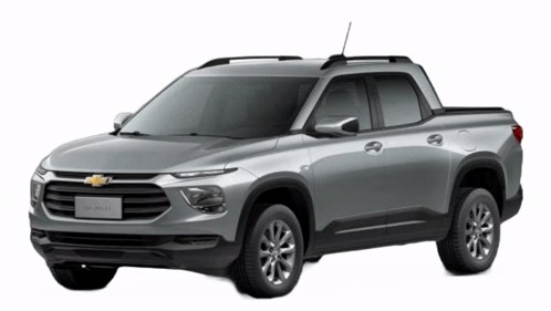Silver Truck With Chevrolet On Front GIF