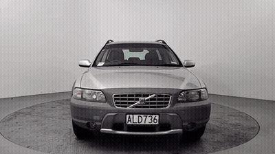 Silver Volvo Front With License Plate ALD736 GIF