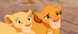 Simba And Nala With A Big Smile GIF