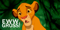 Simba Hilarious Expression Of Disgust GIF