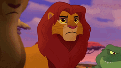 Simba Pensive Moment In The Pride Lands GIF