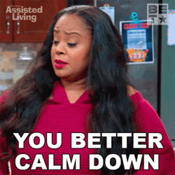 Simmer Down Now Leah Long Hair Better Down GIF