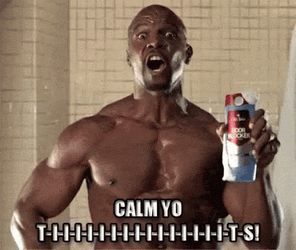 Simmer Down Now Terry Crews Calm Yo Tits GIF