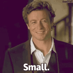 Simon Baker Small Or Tiny Gesture GIF