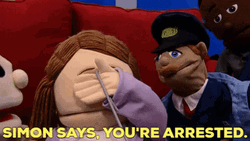 Simon Says You're Arrested GIF
