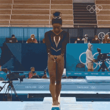 Simone Biles Back Flip Balance Beam Olympics