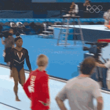 Simone Biles Gymnastics Vault Successful Attempt Olympics GIF