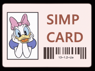 Simp Card Daisy Duck GIF