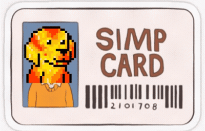 Simp Card Dog GIF