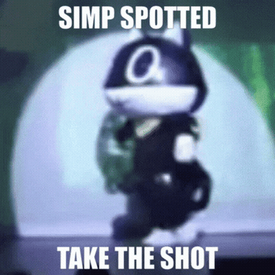 Simp Spotted Take The Shot Cartoon GIF