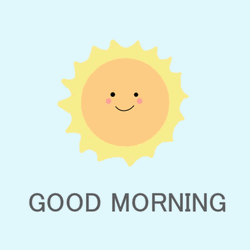 Simple Animated Sunshine Good Morning GIF