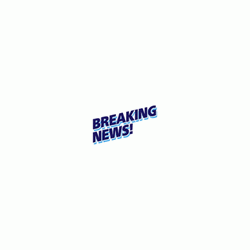 Simple Breaking News Alert Text GIF