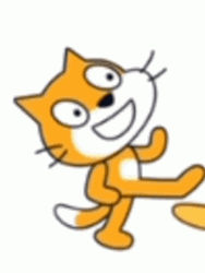 Simple Funny Scratch The Cat GIF