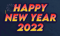 Simple Happy New Year 2022 Animation