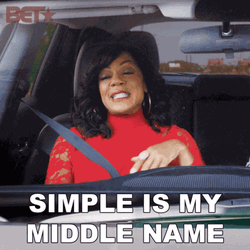 Simple Is My Middle Name Hand Flip GIF