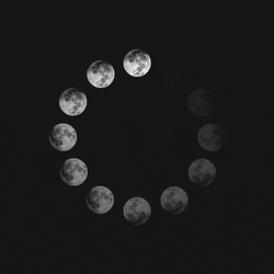 Simple Loading Screen Moon Black GIF