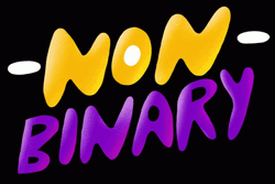 Simple Non-Binary Text GIF