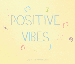 Simple Sending Good Vibes Text Art GIF