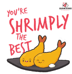 Simply The Best Shrimp Sticker GIF