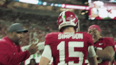 Simpson Football Player Number 15 GIF